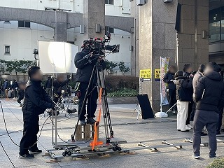 日曜劇場キャスター撮影風景1