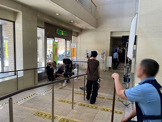 愛の、がっこう撮影風景2