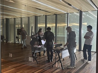 ワウワウドラマダブリュー池井戸潤スペシャルドラマ撮影風景２