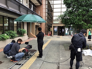 麻生区役所表周り撮影風景 ハローワークへ変身